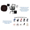 thumbnail image 4 of Waterproof Office Desk Chair Seat Cover, PU Leather Chair Covers, Stretchable Rotating Computer Chair Slipcovers Protector Coffee (Only Cover), 4 of 10