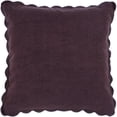 thumbnail image 1 of Mainstays Decorative Cushion Cover, Ribbed, 18x18 in, Scallop Purple, 1 of 5