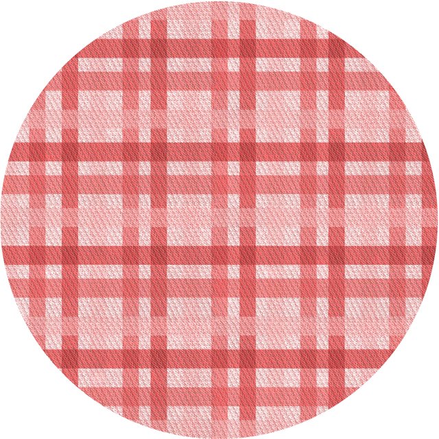 Ahgly Tapis Rond Lavable en Machine Intérieur Transitionnel Rose Pastel, 4 Pieds Rond
