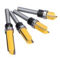 thumbnail image 1 of QIILU Modèle de Découpe pour Routeur, 4 Pcs Charnière de Découpe pour Routeur Rond Argent Jaune 1/4 Po Découpe Tenon, Découpe Tenon Rond, 1 of 8
