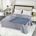 thumbnail image 2 of Fesfesfes Couverture Réversible en Flanelle Taffetas Design Double Texture Conditionnement Canapé Couverture de Sieste Ensemble de Lit Neuf Options de Couleur Décoration Maison, 2 of 5