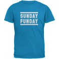 thumbnail image 1 of Sunday Funday Sapphire Blue Adult T-Shirt, 1 of 1
