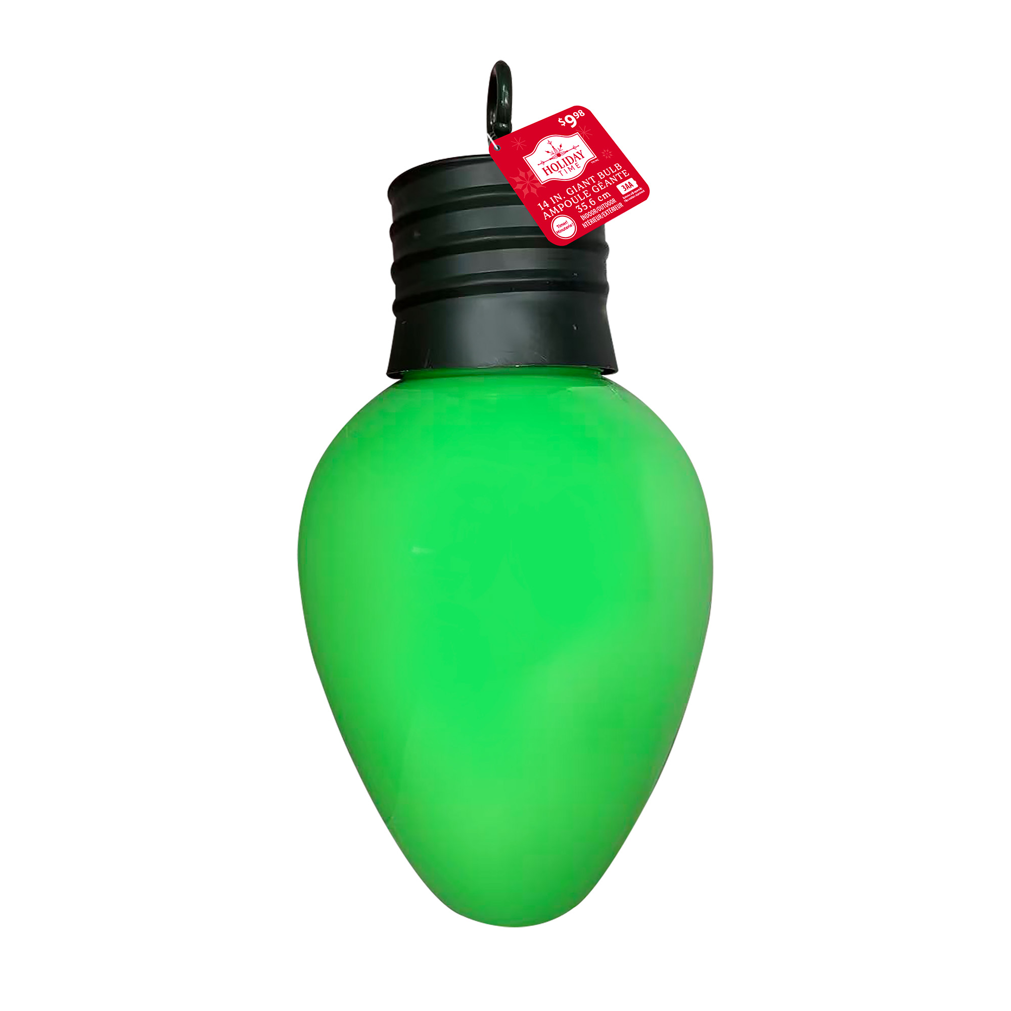 Guirlande lumineuse de Noël à piles de 14 po avec ampoules à DEL C9