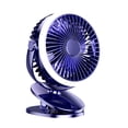 thumbnail image 1 of Clip Camping Fan with LED Light, 10000mAh USB Rechargeable Tent Fan, Remote Control for Outdoor, 1 of 9