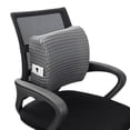 thumbnail image 1 of Lumbar Support Pillow, Cool Gel Memory Foam Lower Back Cushion for Office Chair Car, Grey, 1 of 9