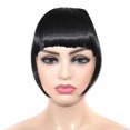thumbnail image 1 of RKSTN Wigs Human Hair Braid Hairband Synthetic Bangs Heat Bangs Hair Extensions For Lady Glueless Wigs, 1 of 2