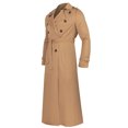 thumbnail image 4 of TIMIFIS Men's Full Length Trench Coat Long Wool Overcoat Winter Windbreaker-Mint Green - Fall, 4 of 5