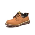 thumbnail image 1 of MAWCLOS Men Work Boots Steel Toe Safety Boot Puncture-proof Slip Resistant Industrial Shoes Leather Construction Hiking Bootie Yellow 9.5, 1 of 9