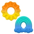 thumbnail image 1 of Bright Starts Chance of Smiles Silicone Teethers 2 pieces, 1 of 5