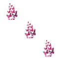 thumbnail image 4 of serony 12Pcs 3D DIY Wall Stickers PVC Kid Room Decal Home Decoration Decor purple 3Set, 4 of 6