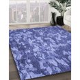 thumbnail image 3 of Ahgly Company Tapis d'Intérieur Lavable en Machine Carré Transitionnel Bleu Ciel, 6 Pieds Carré, 3 of 7