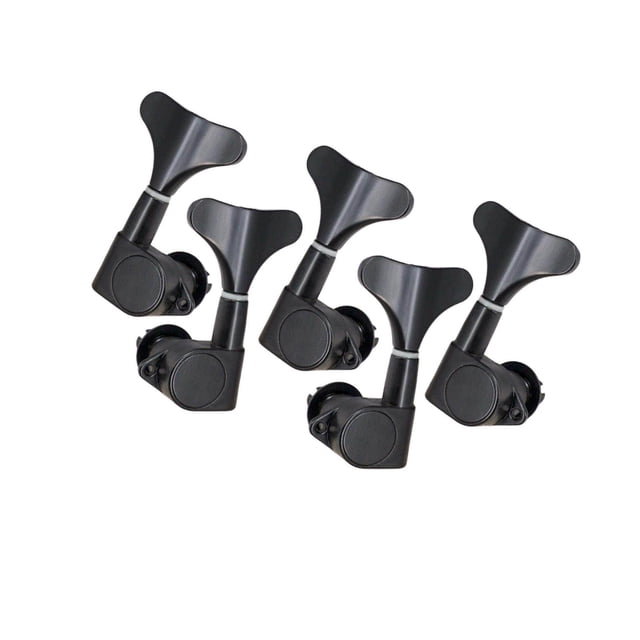 String Tuning Peg Tuner Sealed String Tuning Peg 3R2L Machine Tuning Peg Head Button for Bass Part Black 2L3R