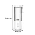 thumbnail image 4 of Ruiboury Portable 500ml Electric Juicer Rechargeable Juice Maker Fruit Vegetable Extractor Mixer Blender Machine Kitchen White, 4 of 6