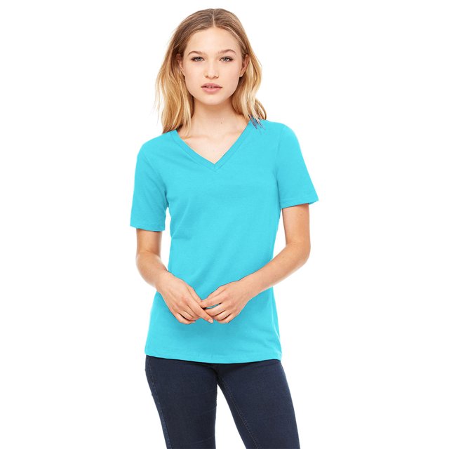 Bella + Canvas Ladies' Relaxed Jersey V-Neck T-Shirt