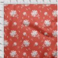 thumbnail image 4 of oneOone Cotton Cambric Red Fabric Floral Sewing Craft Projects Fabric Prints By Yard 42 Inch Wide, 4 of 4