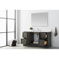 thumbnail image 3 of Vanity Art 60 Inch Single Sink Bathroom Vanity with Ceramic Sink and Engineered Marble Top, Without Mirror, 3 of 4