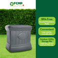 thumbnail image 3 of FCMP Outdoor SB120-GRY-S Bac de Rangement Utilitaire Extérieur de 26 Gallons, Gris, 3 of 10