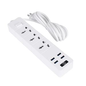 yilyih Extension Cords Multiple Outlets,Surge Protector Power Strip,Extension Cord Multiple Protection 3 Outlet 4 Usb,Extension Cord with Usb Ports