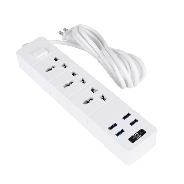 yilyih Extension Cords Multiple Outlets,Surge Protector Power Strip,Extension Cord Multiple Protection 3 Outlet 4 Usb,Extension Cord with Usb Ports