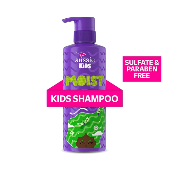 Aussie Moisturizing Kids Shampoo, Sulfate and Paraben Free, 475 mL