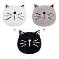 thumbnail image 4 of Flocking Ins Nordic Cartoon Cat Bathroom Absorbent Non slip Mat Home Entry Living Room Floor Mat, 4 of 9