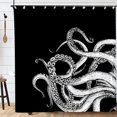 thumbnail image 4 of Guardoinrt Polyester Premium For Luxurious Feel Decor Shower Curtain For Bathroom Easy To Install HD Printing YL490-8, 4 of 6