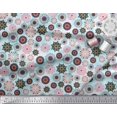 thumbnail image 3 of Soimoi Modal Satin Fabric Mandala Kaleidoscope Print Fabric by Yard 42 Inch Wide, 3 of 3