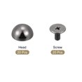 thumbnail image 3 of Unique Bargains Rivets à Visser 10x6mm Tête Ronde en Cuir Noir Lot de 20, 3 of 5