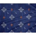 thumbnail image 4 of oneOone Polyester Lycra Fabric Check Kasuri Print Fabric BTY 56 Inch Wide, 4 of 4