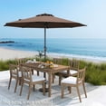 thumbnail image 4 of Gymax Outdoor Patio Umbrella Modern Table Umbrella w/8 Heavy Duty Ribs Sun-proof Coffee, 4 of 10