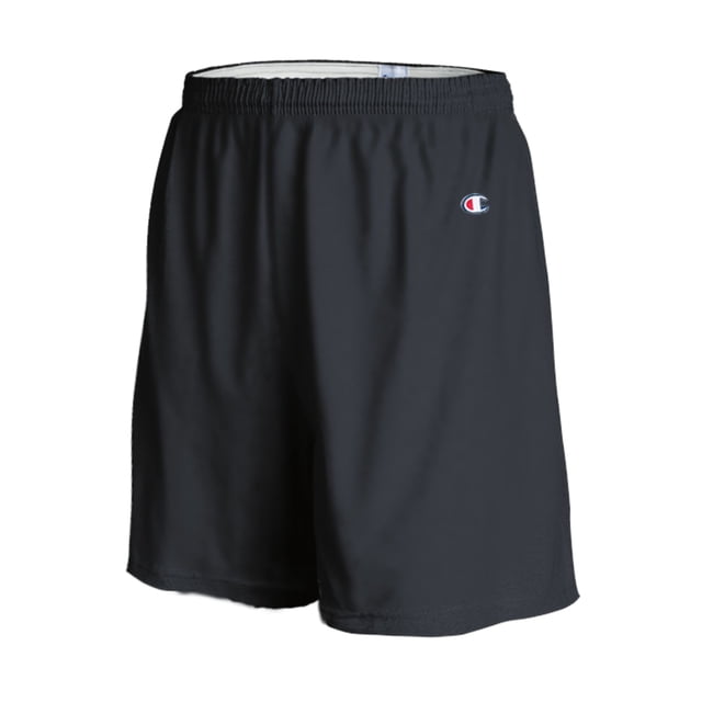 Champion Short de Gym pour Homme, 3TG, Noir. shorts Athlétiques en Coton à Coupe Athlétique Complète, avec une Taille Élastique et le logo Champion sur la Jambe Gauche. Convient au basketball, aux Entraînements au Gym et aux Tenues Décontractées, Catégorisés sous Bas Athlétiques pour Homme.