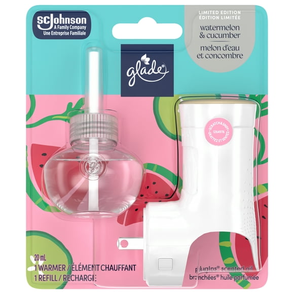 Glade Branchées® Huile parfumée Recharge, Melon d’eau et concombre