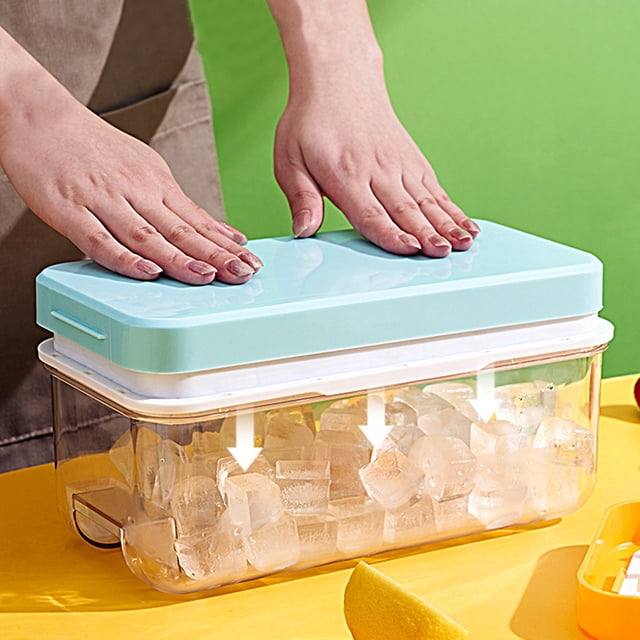 Dvkptbk Ice Cube Mold Ice Tray Silicone Ice Box Ice Cubes Household Ice Maker Refrigerator Freezer Ice Cubes Box Kitchen & Dining
