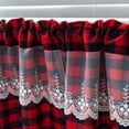 thumbnail image 2 of Buffalo Check Plaid Window Valances White and Black Farmhouse Design Window Treatment Decor Curtains Rod Pocket Valances, 2 of 5