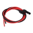 thumbnail image 2 of Câble d'Extension pour Panneau Solaire 10AWG, Connecteurs Rouges et Noirs de 50 Pieds pour Générateurs de Panneaux Solaires avec Systèmes d'Alimentation Solaire et Boîtes de Jonction PV, 2 of 7