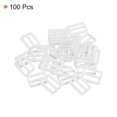 thumbnail image 3 of Unique Bargains White Tri-Glide Slide Buckles Webbing Strap Fastener (100 Pack), 3 of 5