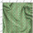 thumbnail image 2 of Soimoi Poly Georgette Fabric Peony Floral Printed Fabric 1 Yard 52 Inch Wide, 2 of 6