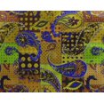 thumbnail image 5 of oneOone Tissu Georgette Viscose Jaune Patchwork Paisley Matériel de Robe Tissu Imprimé Tissu au Mètre 42 Pouces de Large, 5 of 5