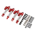 thumbnail image 1 of Amortisseur avant Arrière Résistant à l'Usure avant Amortisseur Arrière Haute Élasticité Ressort Réduire les Vibrations Alliage d'Aluminium pour 1/16 RC Voiture Rouge, 1 of 8