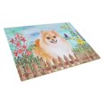 thumbnail image 1 of Carolines Treasures CK1278LCB Pomeranian No.2 Spring Glass Cutting Board - Large, 1 of 2