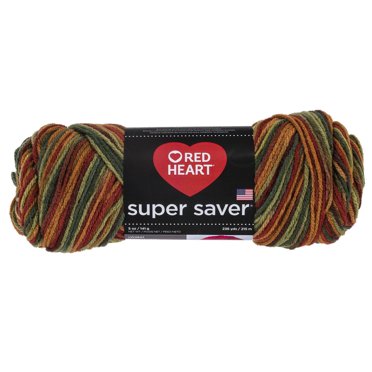 Red Heart® Fil Super Saver®, Imprimés, Acrylique #4 Médium, 5oz/142g, 236 Yards