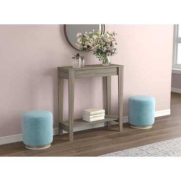 Safdie & Co. Table Console 31L Taupe Foncé 1 Étagère