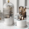 thumbnail image 3 of Rotating makeup brush storage tube, vanity pen holder, lipstick shelf, dust-proof compartment storage box, 3 of 9