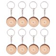 thumbnail image 1 of 8pcs Kindergarten Gifts Hand-painted Log Chip Painting DIY Key Chain Pendants, 1 of 8