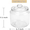thumbnail image 3 of Sentmoon Deals of the Day Clearance Prime Clear Glass Laundry Jar Glass Jar Jar Storage 2L Universal Glass Container With Lid Large 2pc Wal-mart Deals, 3 of 7
