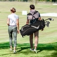 thumbnail image 4 of Costway Sac Support de Golf 9 Pouces Club Séparateur 8 Voies Transport Organisateur Poches Rangement Noir Neuf, 4 of 10