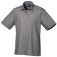thumbnail image 1 of Premier Mens Short Sleeve Formal Poplin Plain Work Shirt, 1 of 3