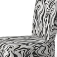 thumbnail image 4 of Designart "Elegant Simplicity" Black Abstract Upholstered Accent Chair - Modern Arm Chair For Bedroom, 4 of 7