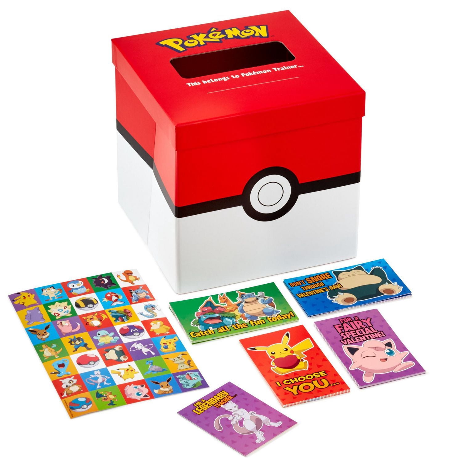 pokemon valentines cards walmart ColorBoxCrate Day for School Classroom Exchange, Valentine I Choose You 10 Pack, : Office Products Box folds flat into lid for storage Custom Pokemon Valentines Card |