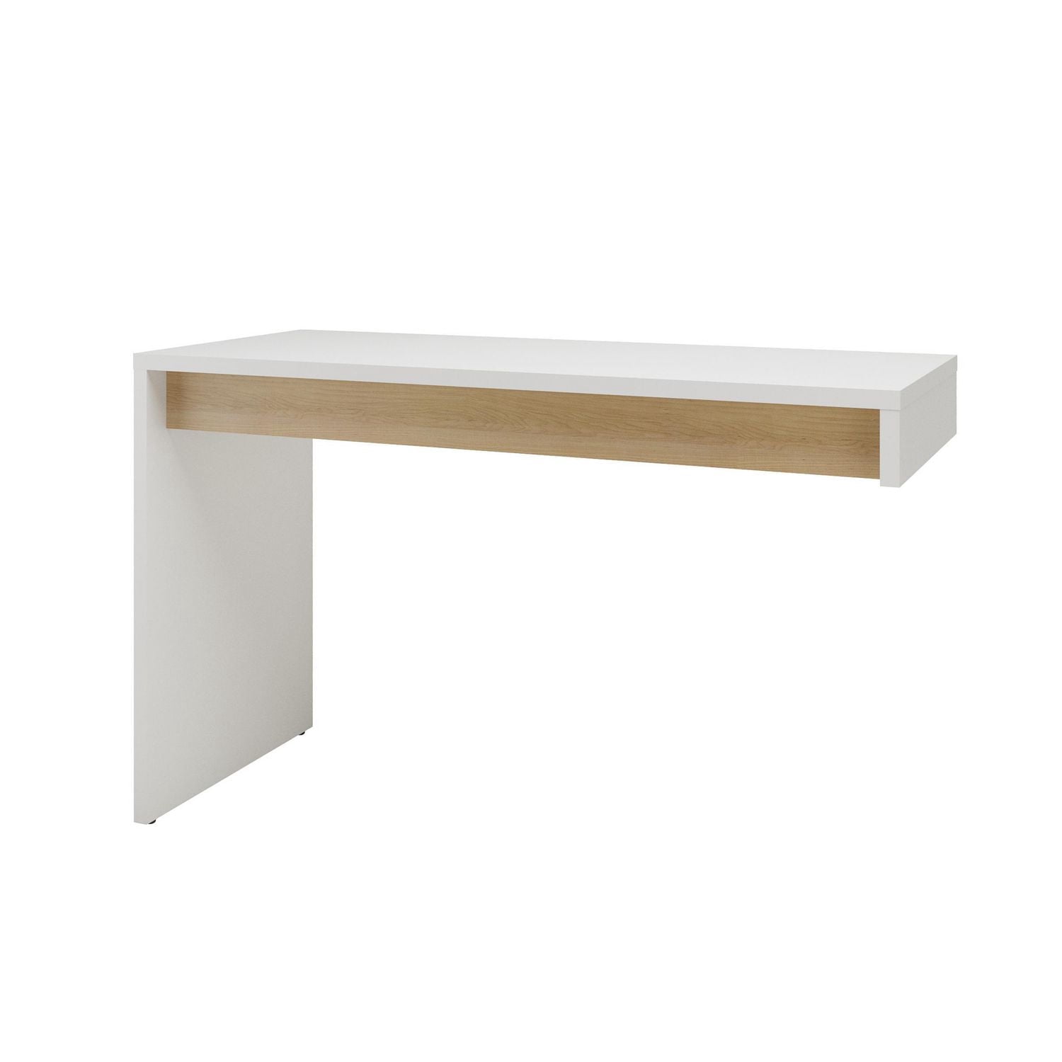 Ensemble de bureau 3 pièces Chrono, Érable Naturel et Blanc